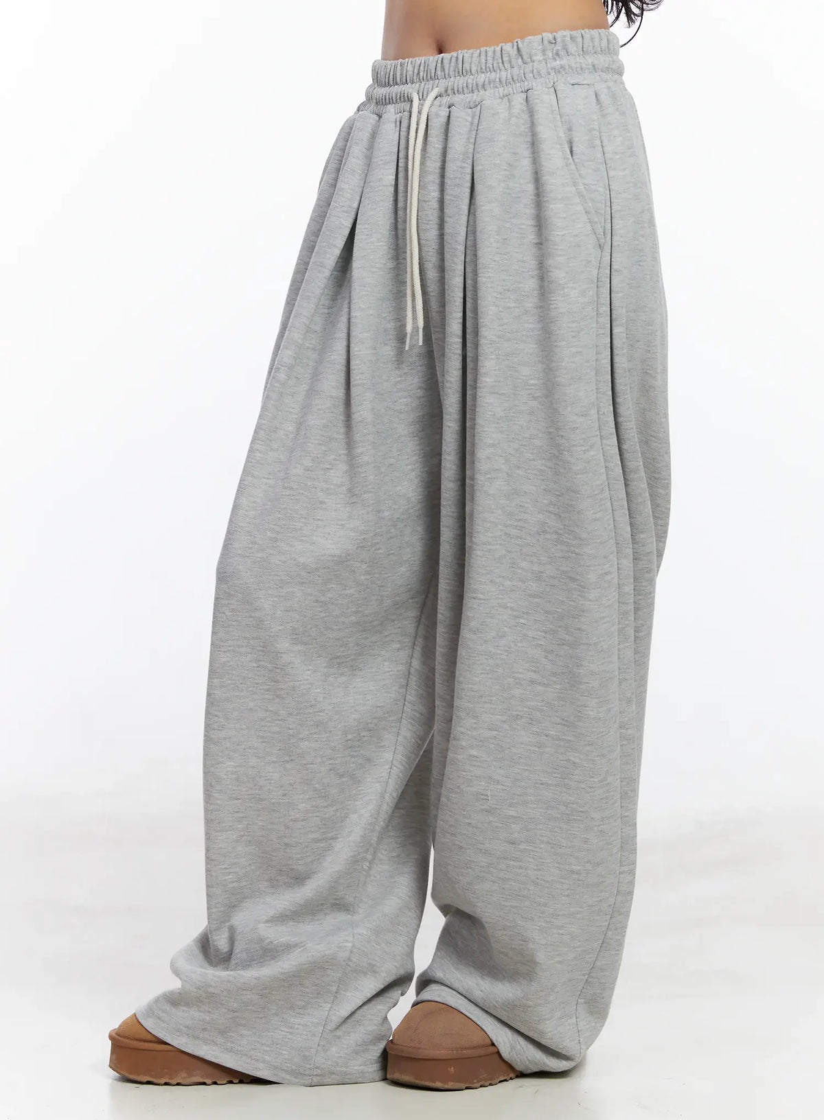 💚Double-Pleated Wide Sweatpants