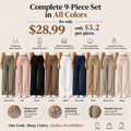 💝💝Women's High-Waisted Straight-Leg Pants with Front Seam Detail & Elastic Back Waistband – Comfortable, Versatile Trousers for Work & Everyday Wear