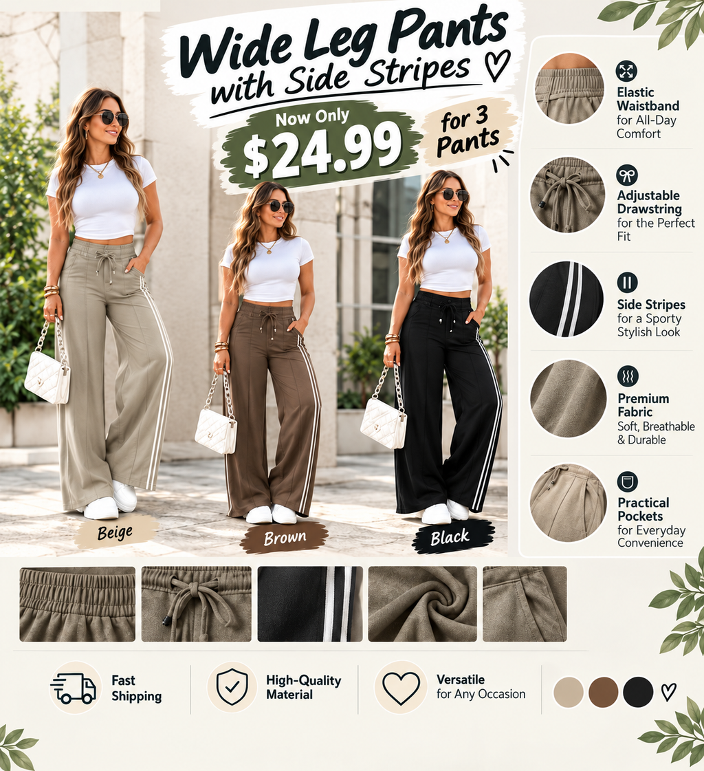 💝💝Women's High-Waisted Straight-Leg Pants with Front Seam Detail & Elastic Back Waistband – Comfortable, Versatile Trousers for Work & Everyday Wear