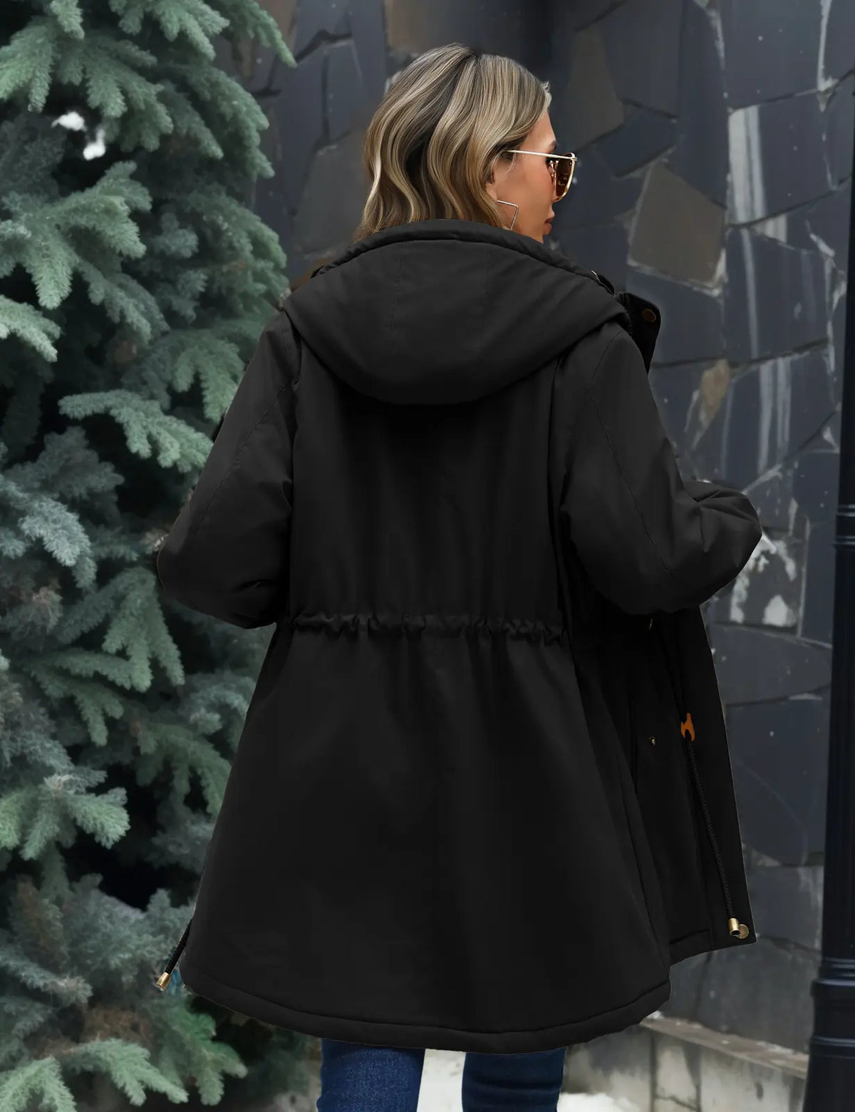 💝💝Women's Fleece-Lined Hooded Parka Jacket