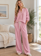 🌸🌸LAST DAY SAVE 49% Women's Waffle Knit Lounge Set