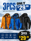 🌸🌸Men’s Winter Ski Snow Jacket Waterproof Windproof Fleece Lined