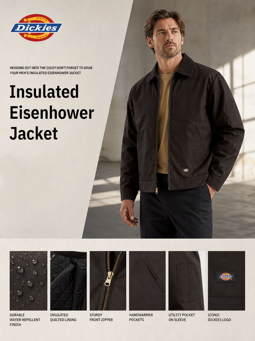 🌸🌸Dickies TJ15 Insulated Eisenhower Work Jacket