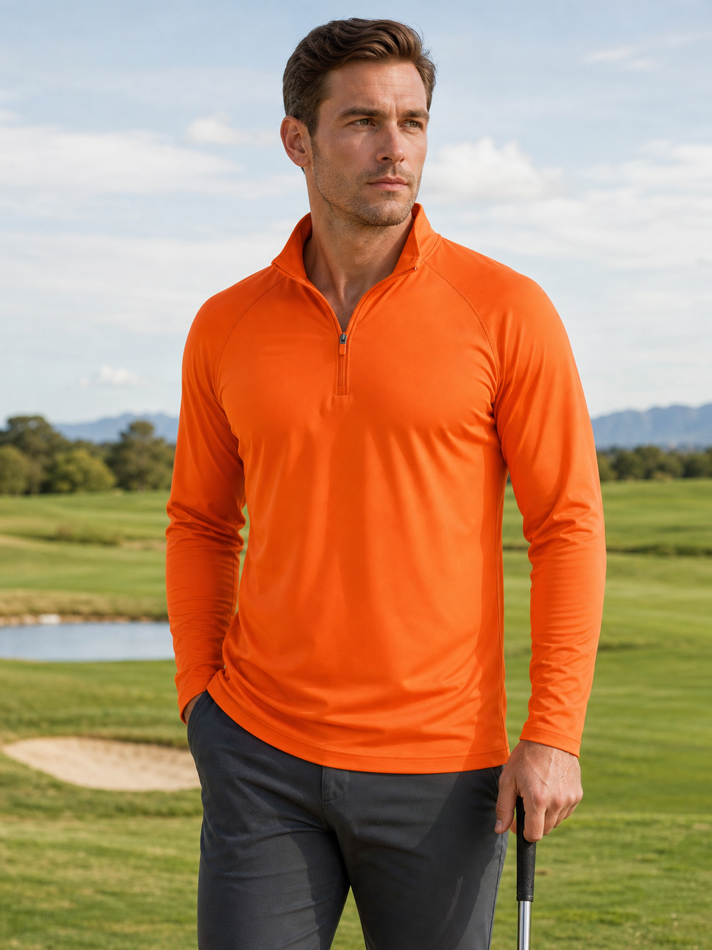 🌸🌸MAGCOMSEN Men's 1/4 Zip UPF 50+ Sun Protection Shirt, Long Sleeve Outdoor Pullover