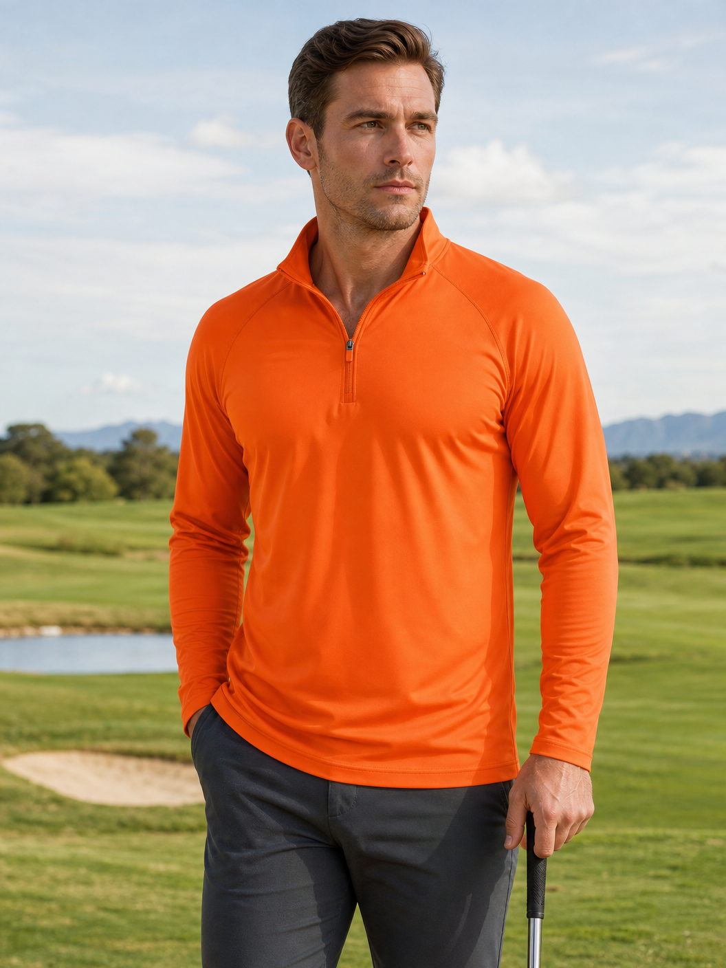 🌸🌸MAGCOMSEN Men's 1/4 Zip UPF 50+ Sun Protection Shirt, Long Sleeve Outdoor Pullover