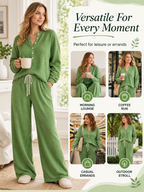 🌸🌸LAST DAY SAVE 49% Women's Waffle Knit Lounge Set