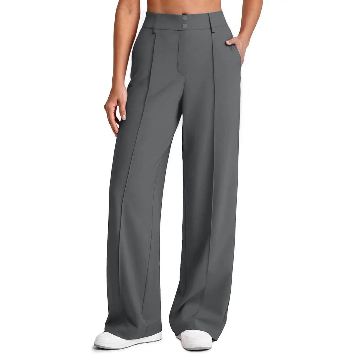 💚Women's Straight Leg Ponte Yoga Pants with Pockets