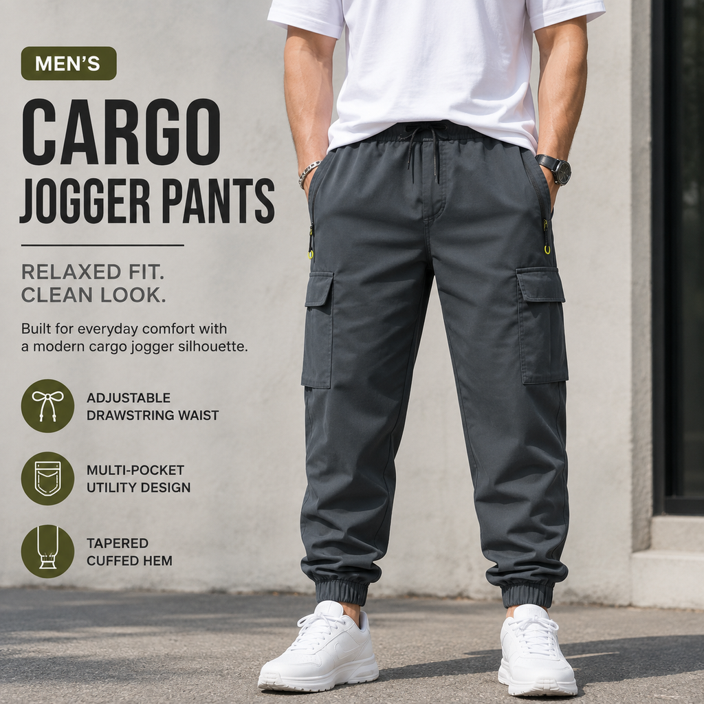 🌿🌿 BESTSELLER | 8PCS $26.99 | Men's Multi-Pocket Cargo Jogger Pants