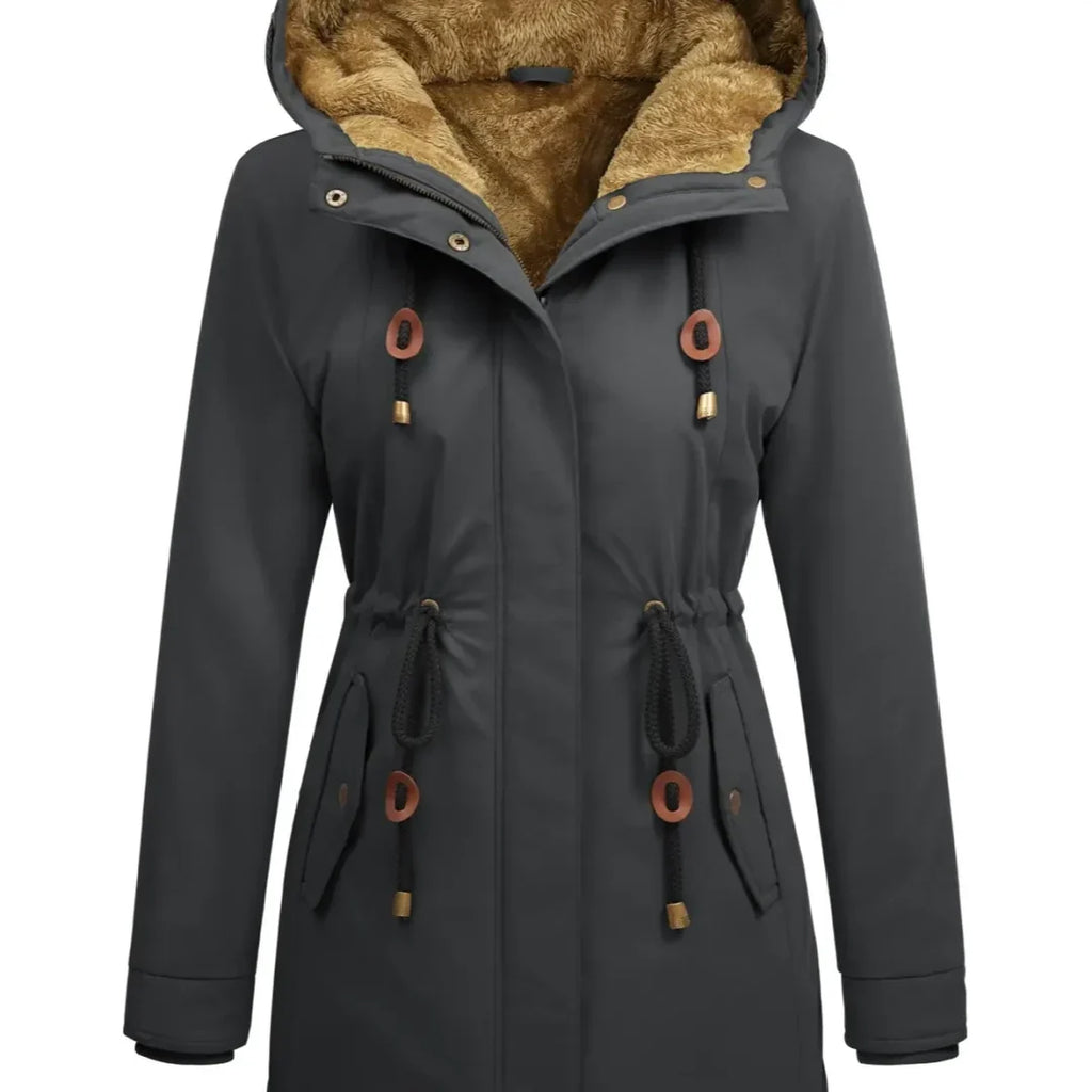💝💝Women's Fleece-Lined Hooded Parka Jacket
