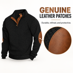💝💝Men's Jacquard Stand Collar Henley Shirt