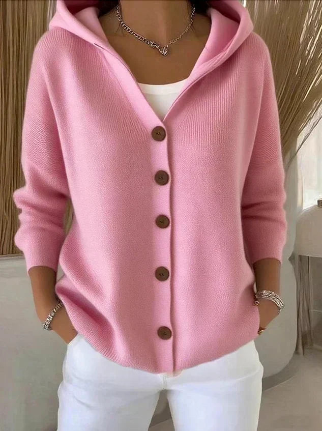 💝💝Darienne™ | Hooded Button-Up Knit Cardigan