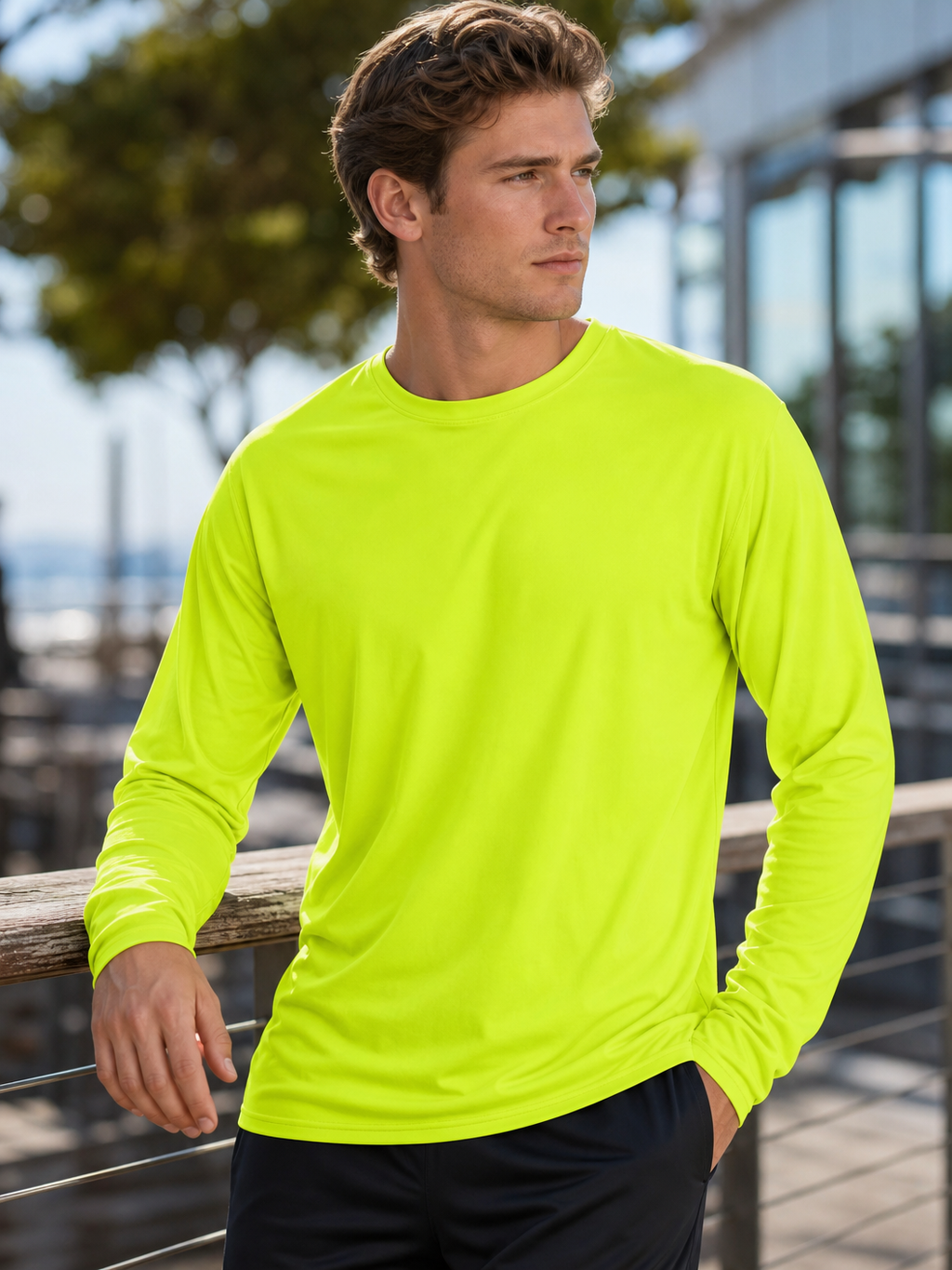 🌸🌸MAGCOMSEN Men’s Long Sleeve UPF 50+ Fishing Rash Guard Shirt Quick Dry