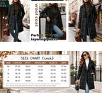 💚WoodBerry Plaid Wool Blend Trench Coat Beige Notch Lapel Mid Long