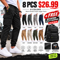 🌿🌿 BESTSELLER | 8PCS $26.99 | Men's Multi-Pocket Cargo Jogger Pants