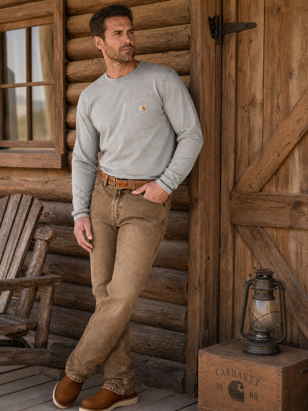 🌸🌸🔥BESTSELLER | 6PCS $24.63 | Men Relaxed Stretch Boot Cut Work Denim Jeans