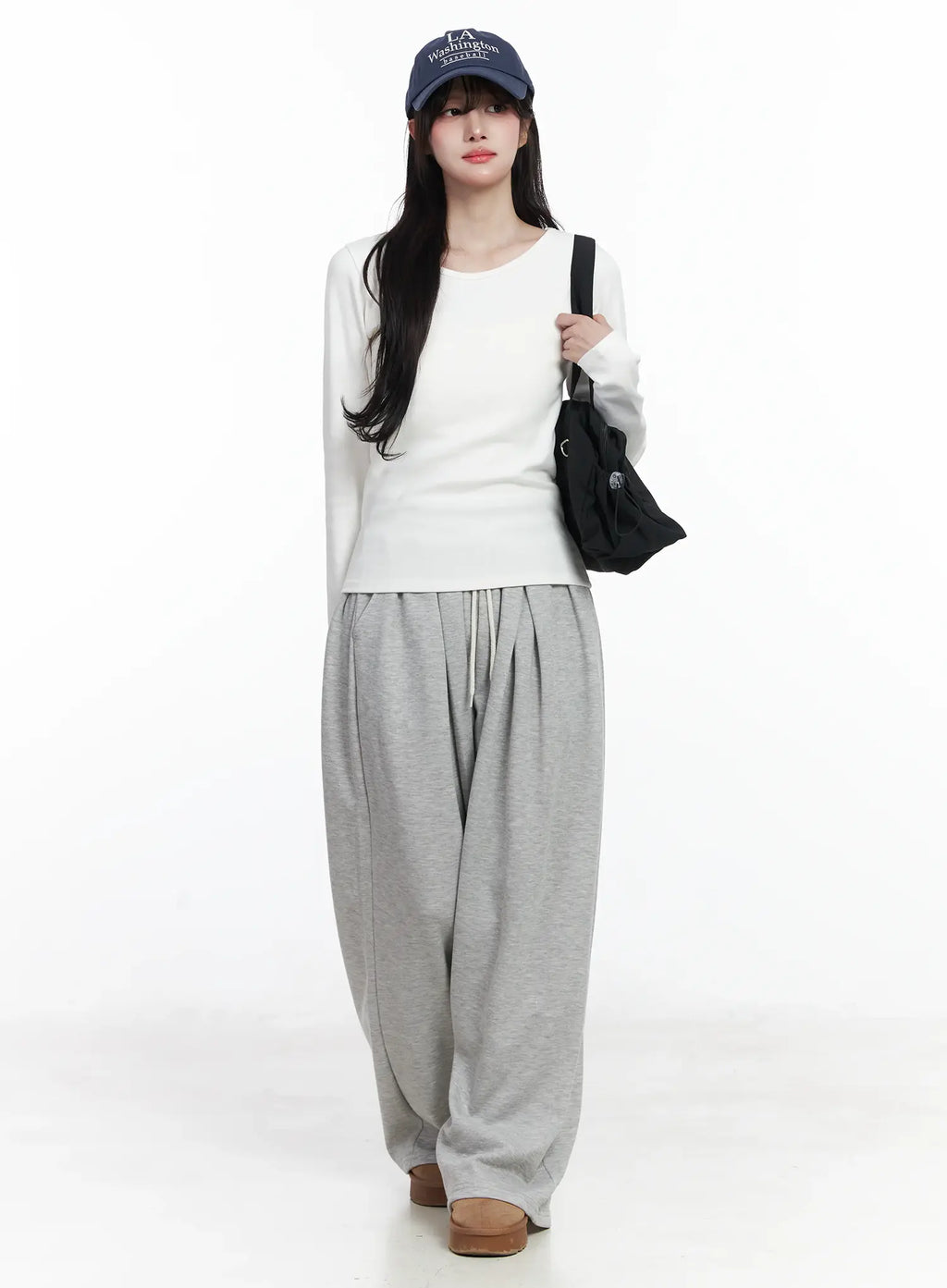💚Double-Pleated Wide Sweatpants