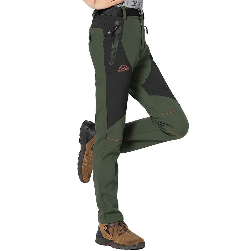 Women's Waterproof Insulated Fleece-Lined Thermal Ski & Hiking Pants