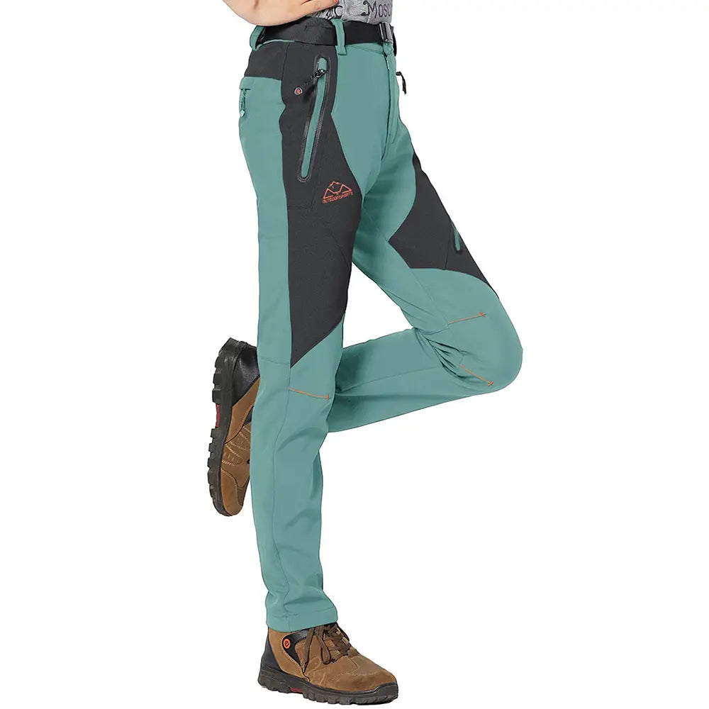 Women's Waterproof Insulated Fleece-Lined Thermal Ski & Hiking Pants