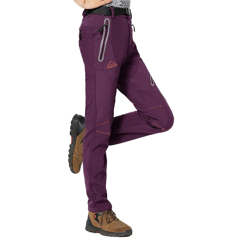 Women's Waterproof Insulated Fleece-Lined Thermal Ski & Hiking Pants