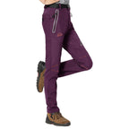 Women's Waterproof Insulated Fleece-Lined Thermal Ski & Hiking Pants
