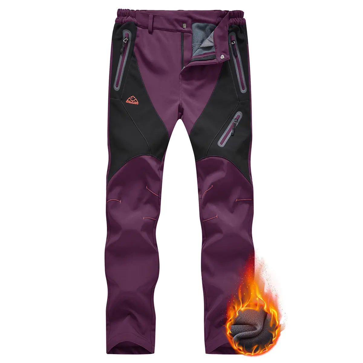 Women's Waterproof Insulated Fleece-Lined Thermal Ski & Hiking Pants
