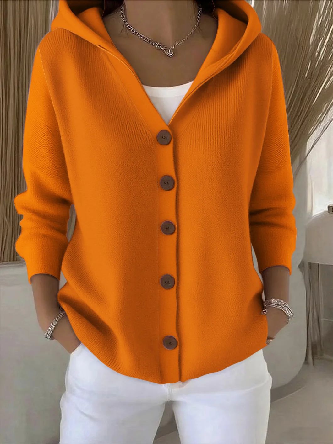 💝💝Darienne™ | Hooded Button-Up Knit Cardigan