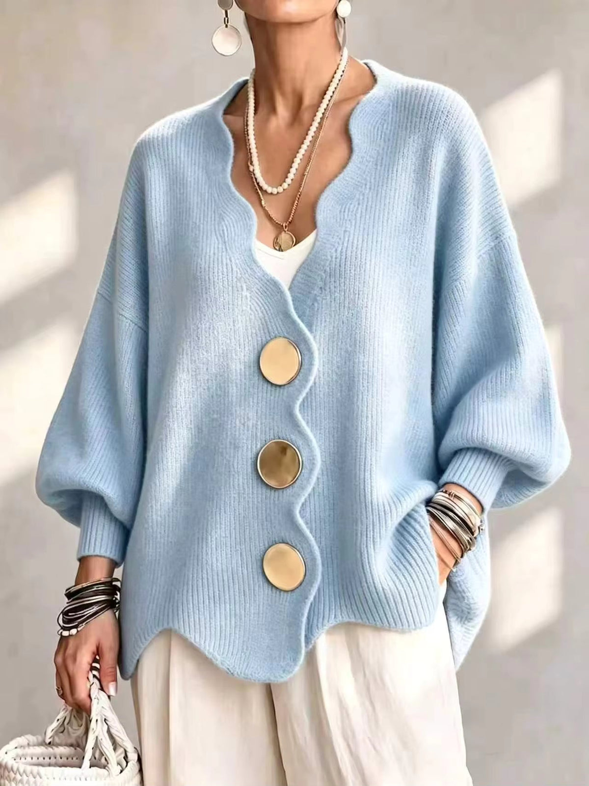 💝💝Madison - Loose Button Knit Cardigan