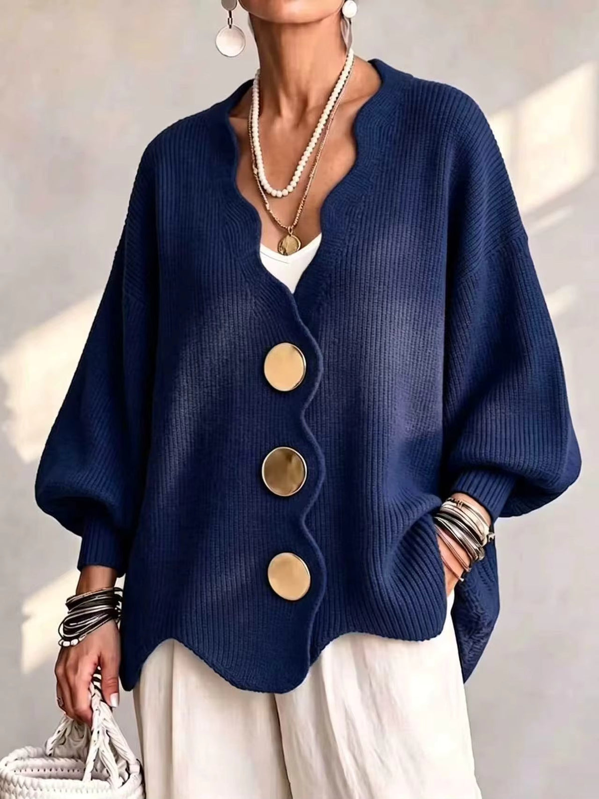 💝💝Madison - Loose Button Knit Cardigan