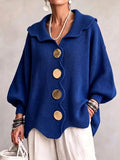 💝💝Elara - Ribbed Knit Button Cardigan