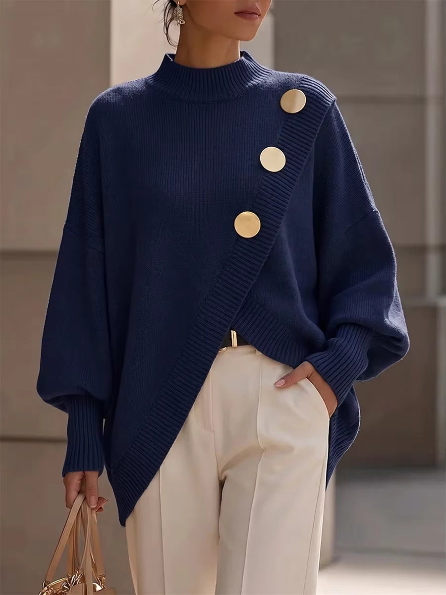 💝💝Amelia - Button Detail Knit Sweater