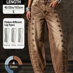 💚Women High Waisted Wide Leg Jeans - Streetwear Denim Trousers for Ladies