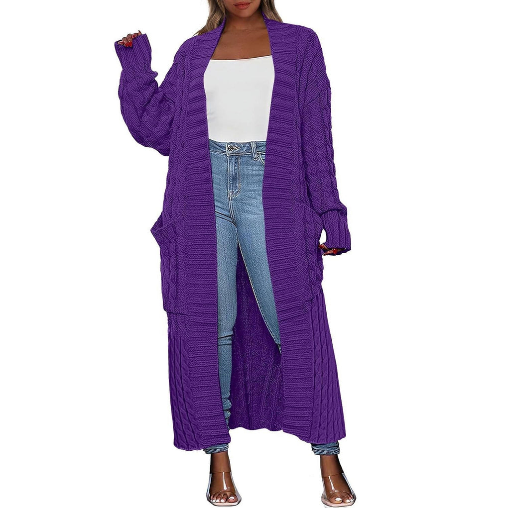 💝💝Women's Long Cardigan 2026 Oversized Coat Long Sleeve Open Cardigan Knitted Extra