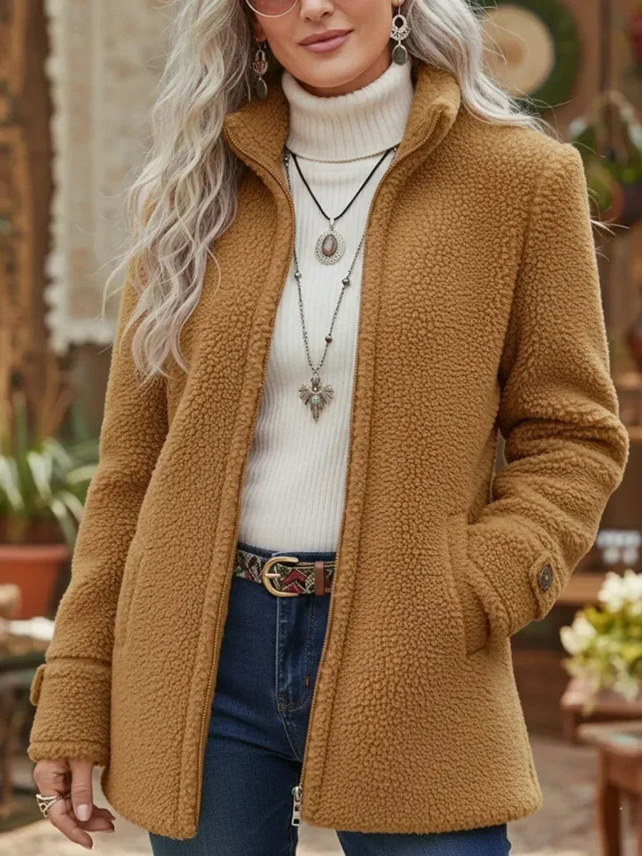 🌿🌿LAST DAY SAVE 49%🔥Judith | Cozy Stand-Collar Full-Zip Jacket
