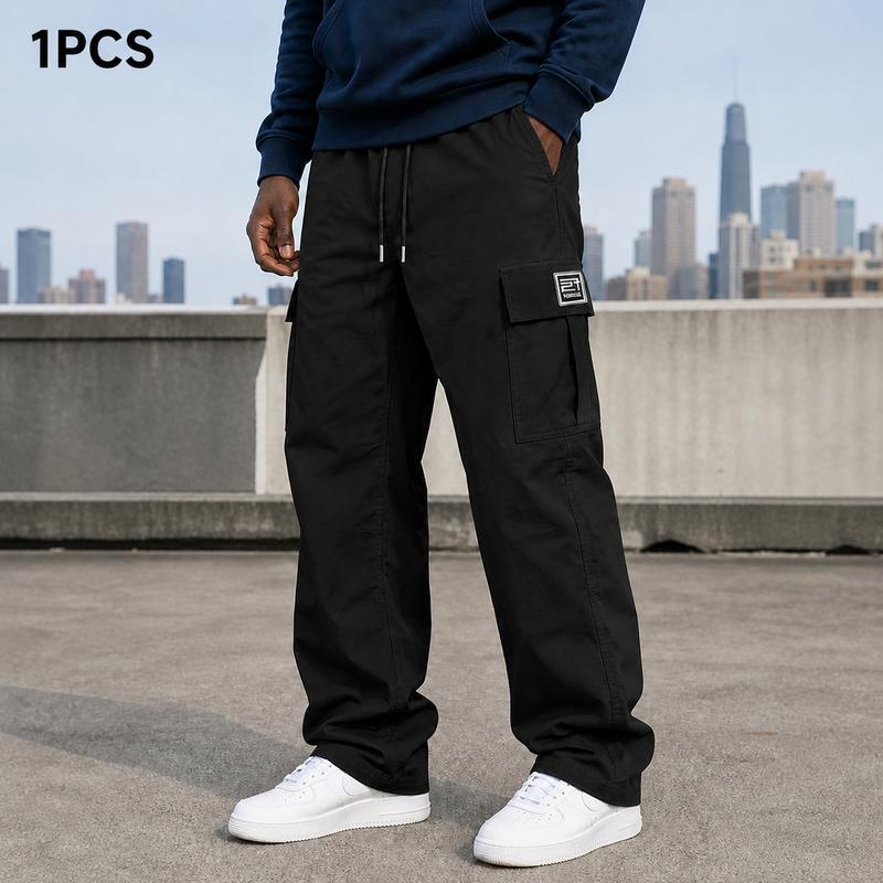💝💝 BLACK FRIDAY SALE 🔥Men's cargo pants, solid-color casual loose-fit cargo trousers.