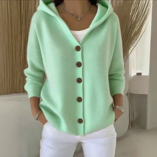💝💝Darienne™ | Hooded Button-Up Knit Cardigan