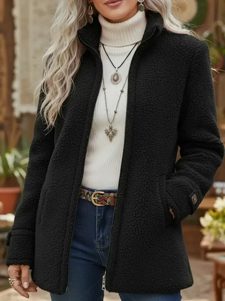 🌿🌿LAST DAY SAVE 49%🔥Judith | Cozy Stand-Collar Full-Zip Jacket