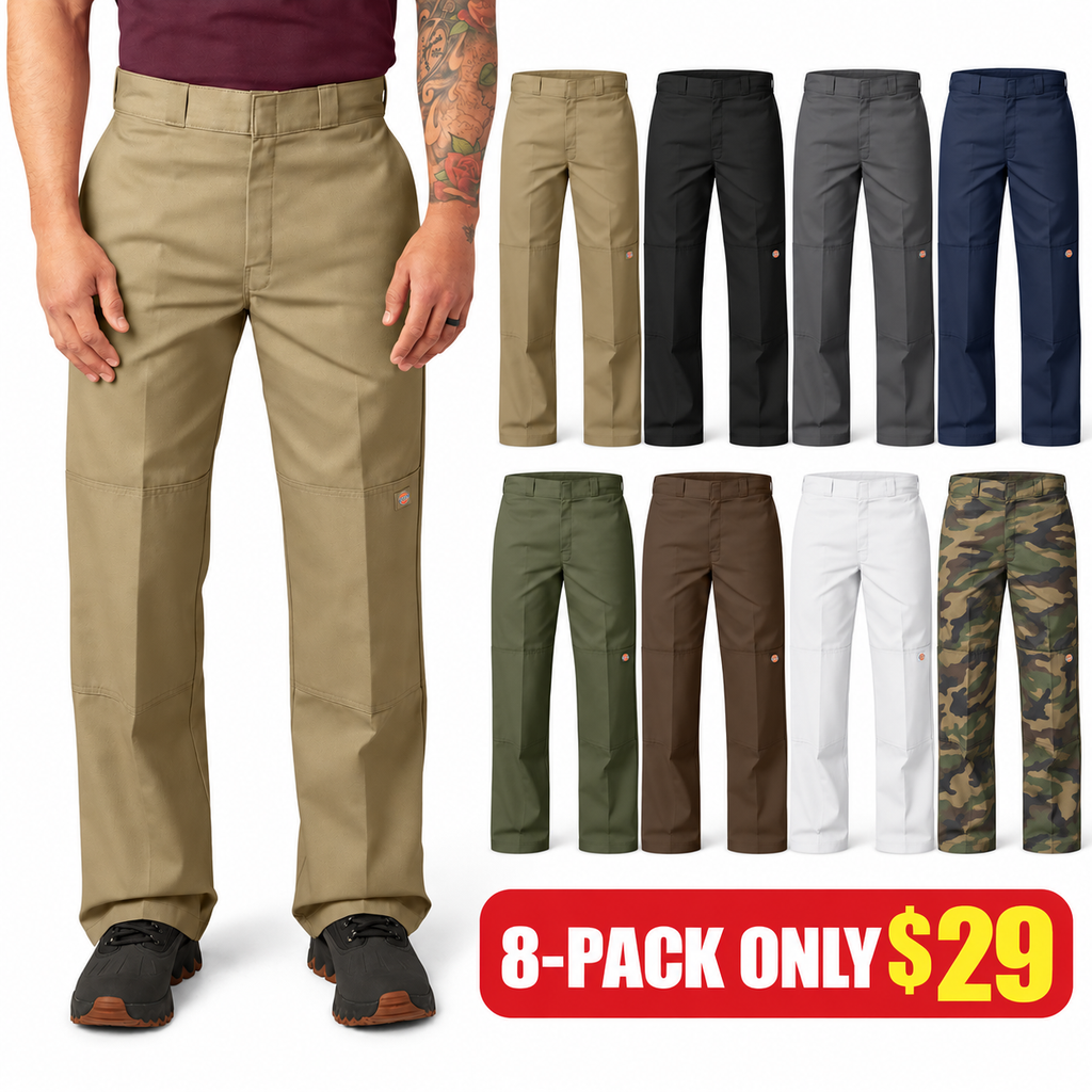 💝💝DK Loose Fit Double Knee Work Pants