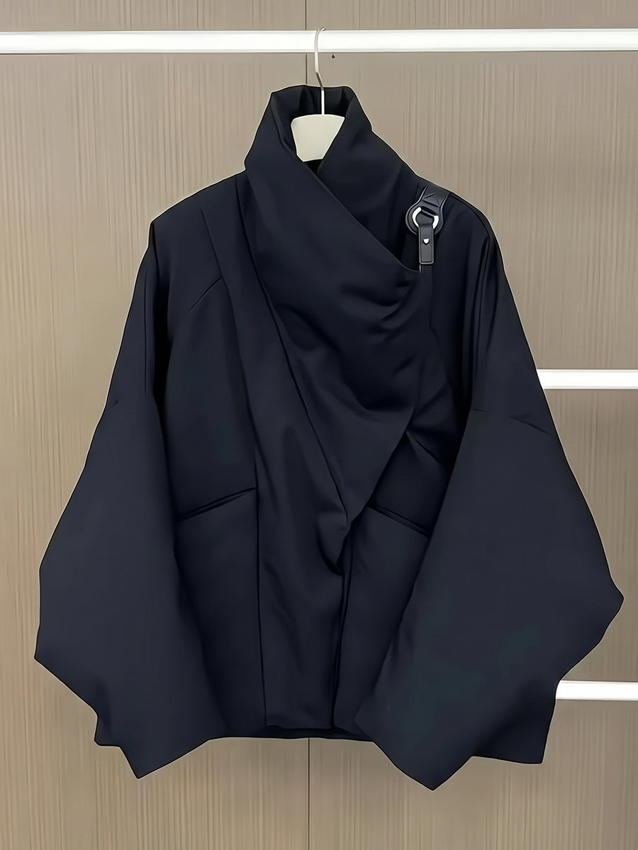 💝💝Contemporary Draped Asymmetric Puffer Jacket