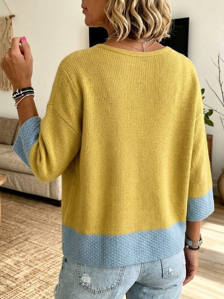 💝💝Color-block Knit Cardigan