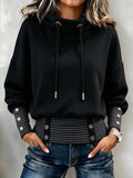 💝💝Casual Stand-collar Drawstring Sweatshirt