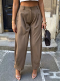 💝💝Chic Pleated Tapered Trousers