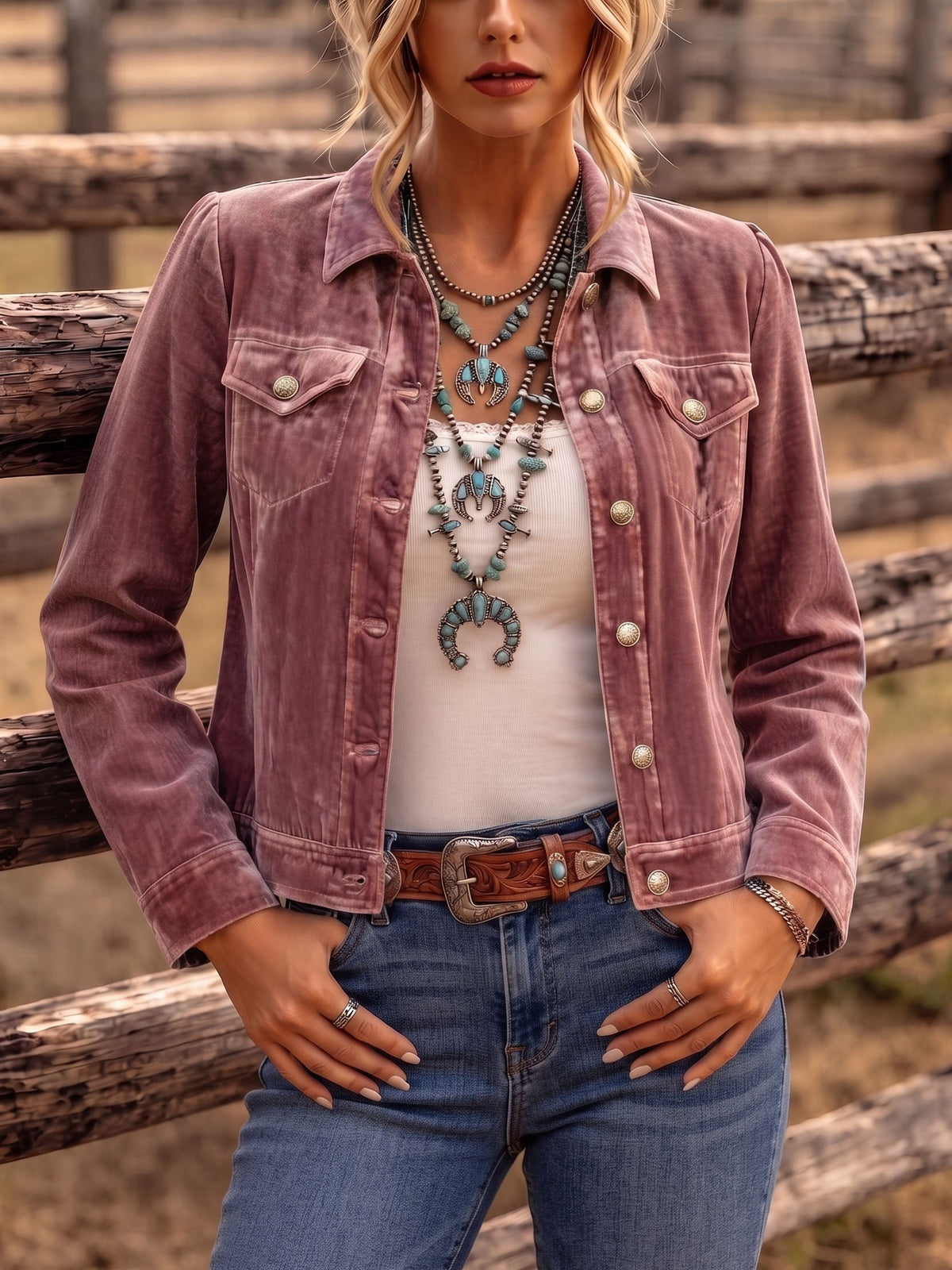 💝💝Boho Vintage-inspired Velvet Jacket