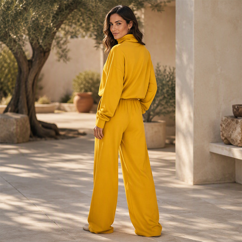 🌿🌿LAST DAY SAVE 49%🔥Women Casual Two-Piece Pants Set – Chic Wide-Leg Two-Piece Outfit For Cosy Everyday Style🤍