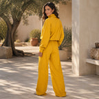 🌿🌿LAST DAY SAVE 49%🔥Women Casual Two-Piece Pants Set – Chic Wide-Leg Two-Piece Outfit For Cosy Everyday Style🤍