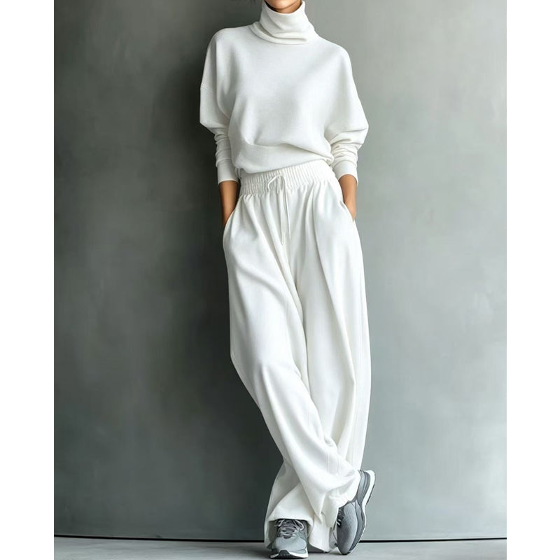 🌿🌿LAST DAY SAVE 49%🔥Women Casual Two-Piece Pants Set – Chic Wide-Leg Two-Piece Outfit For Cosy Everyday Style🤍