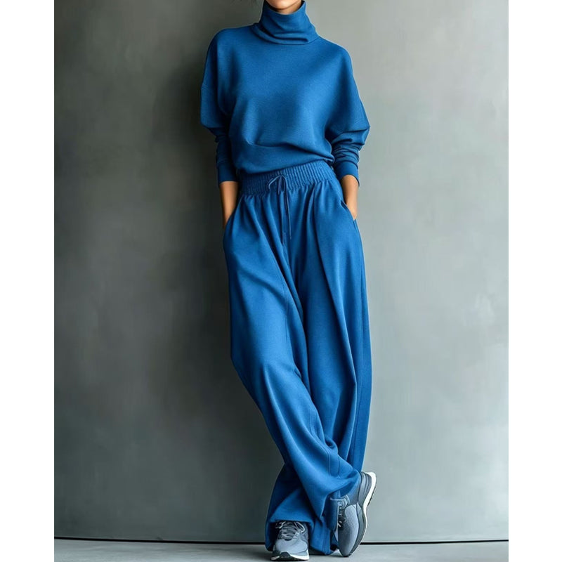 🌿🌿LAST DAY SAVE 49%🔥Women Casual Two-Piece Pants Set – Chic Wide-Leg Two-Piece Outfit For Cosy Everyday Style🤍