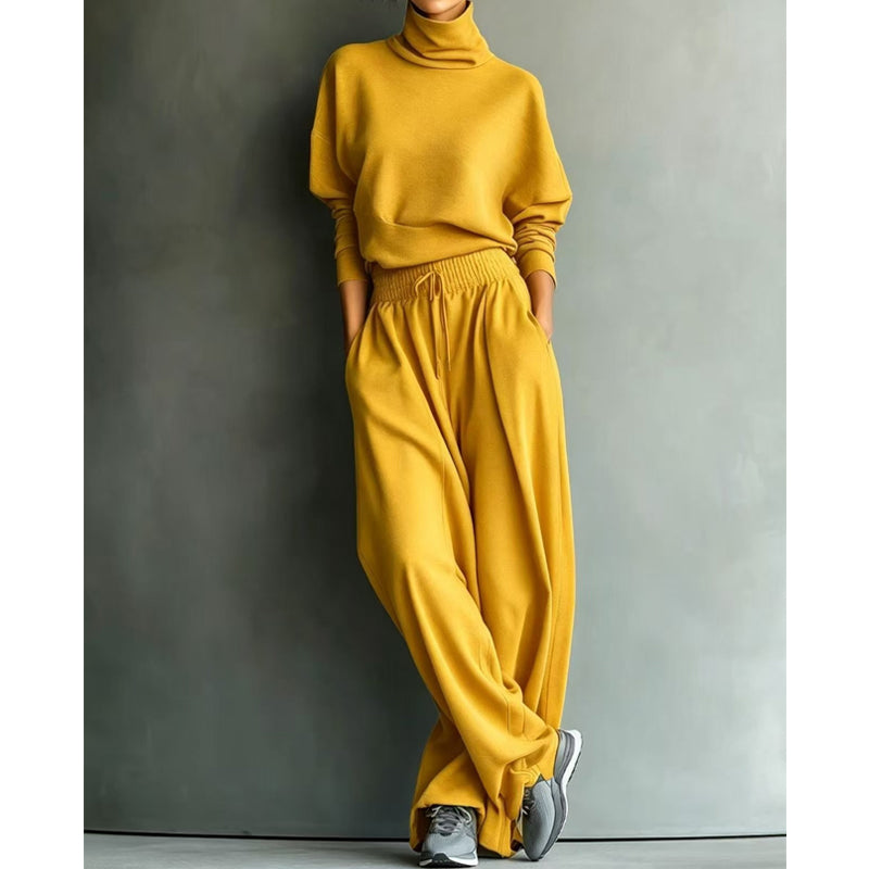 🌿🌿LAST DAY SAVE 49%🔥Women Casual Two-Piece Pants Set – Chic Wide-Leg Two-Piece Outfit For Cosy Everyday Style🤍