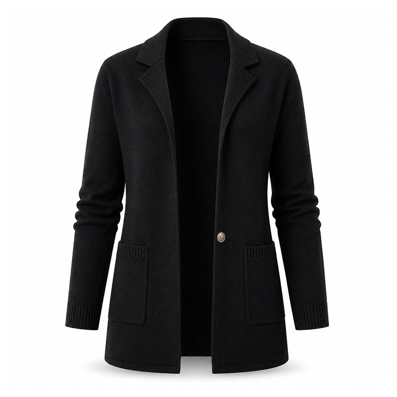 💚Women's Lapel Collar Knit Cardigan