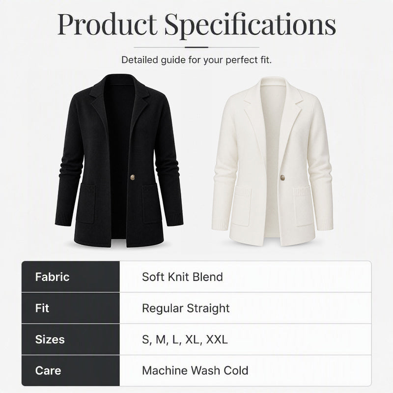 💚Women's Lapel Collar Knit Cardigan