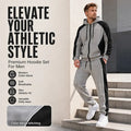 💚Easy Everyday Comfort | Men's Color-Block Zip-Up Hoodie & Sweatpants 2-Piece Set